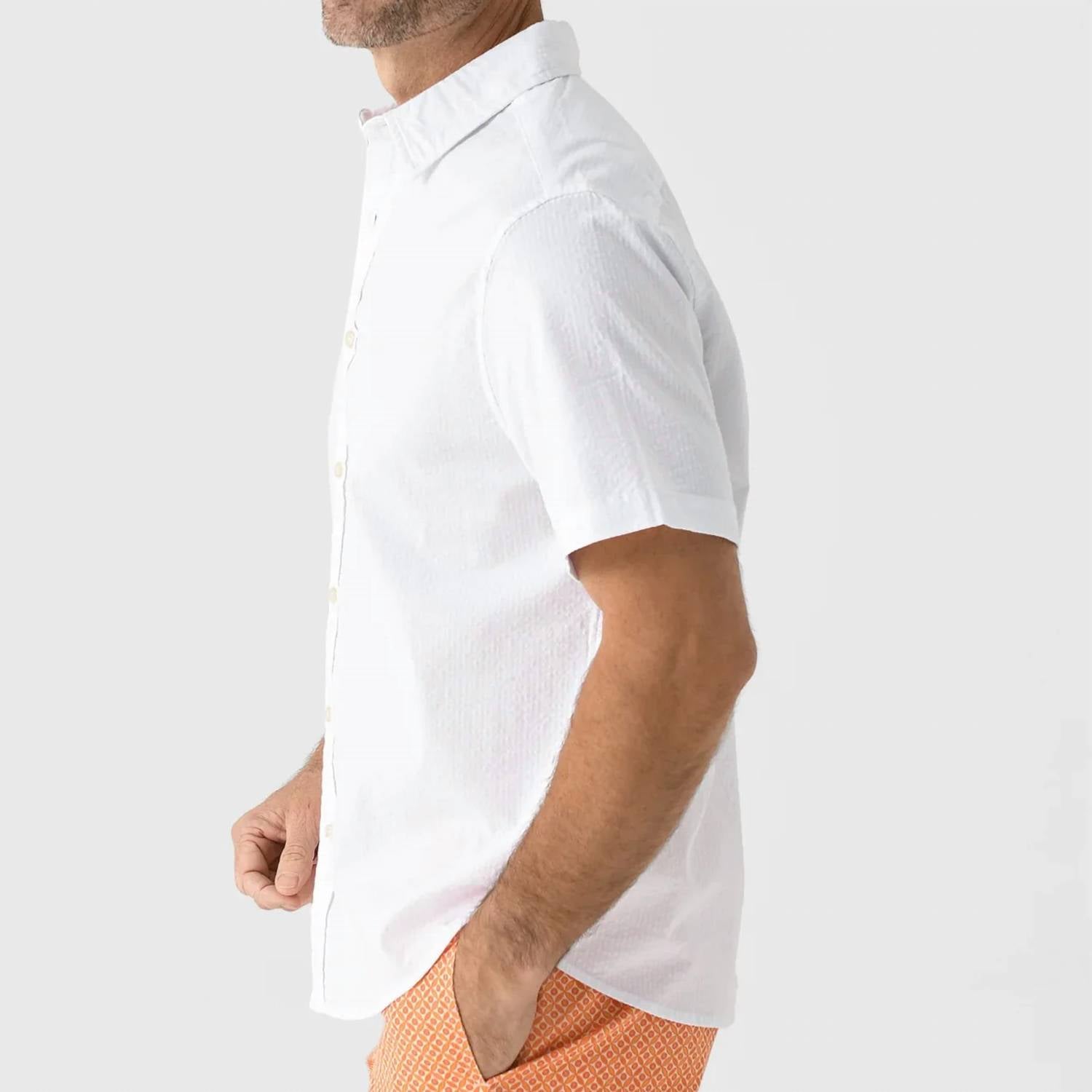 Fair Harbor - SEERSUCKER BUTTON UP SHIRT