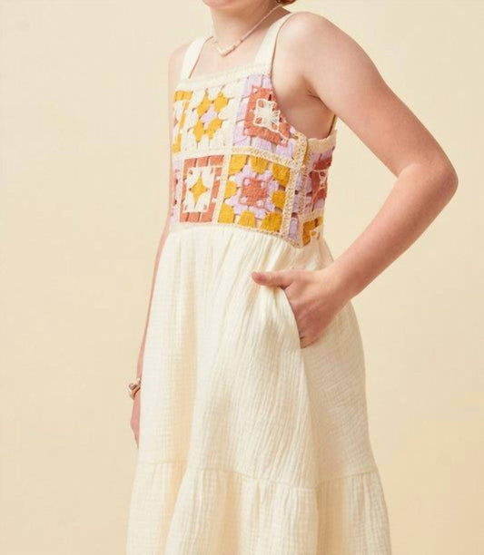 Youth Girl's Rosalie Crochet Bodie Dress