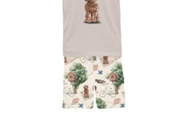 Kickee - Kids' Short Sleeve Graphic Tee Pajama Set With Shorts