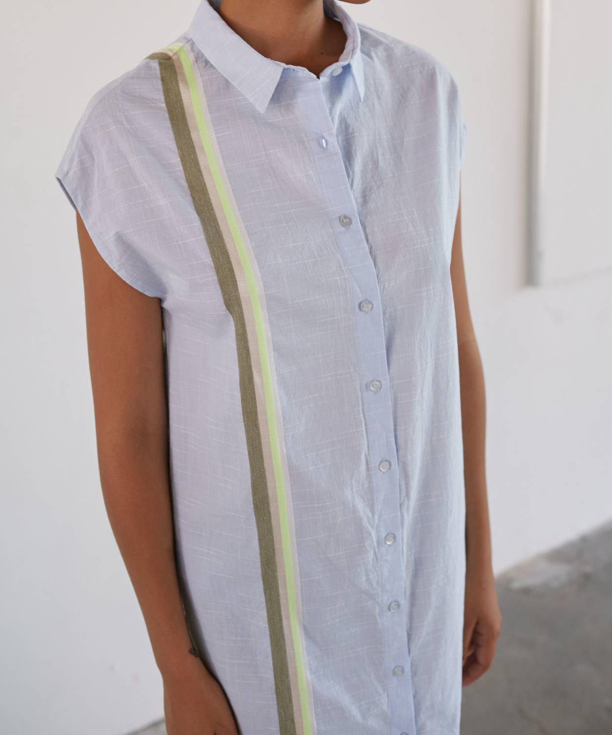 Sita Murt - Chambrais Cotton Striped Dress