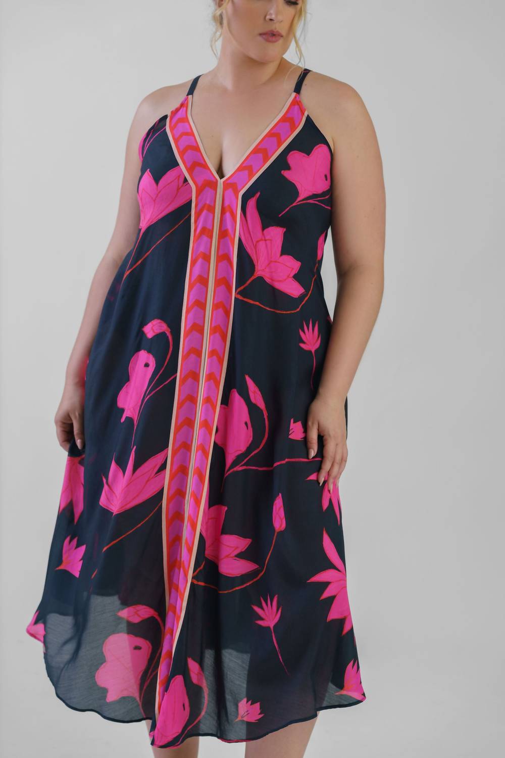 Guapa - Padma Sundown Halter Maxi Dress - Plus