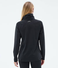 Dope Snuggle Base Layer Top in black - women's long sleeve top - alternate view