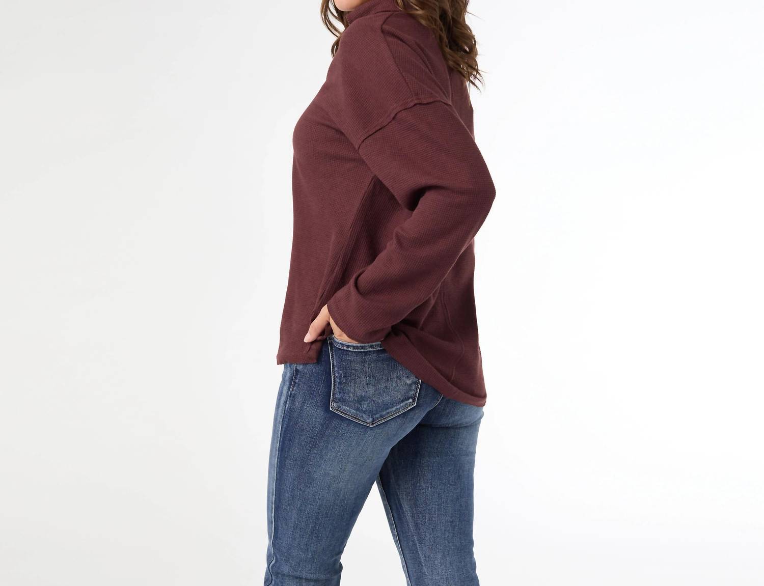 Coco + Carmen - Michela Long Sleeve V-Neck Top