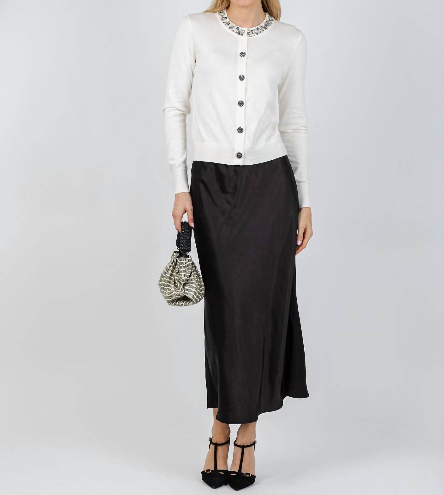 J. Society - Satin Long Skirt