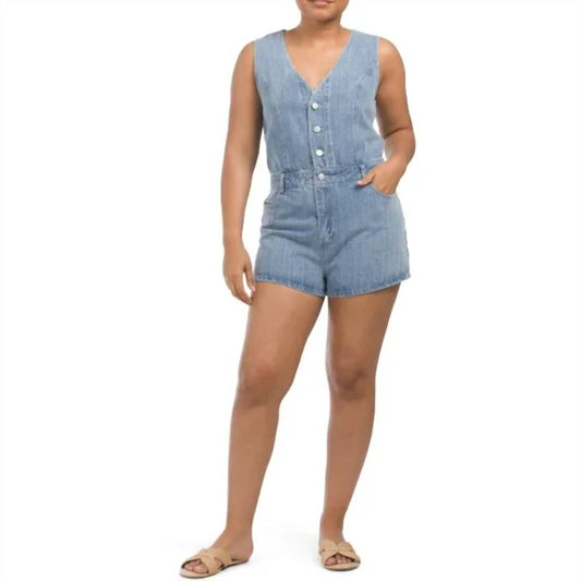 Le Lis - Vest Denim Sleeveless Romper