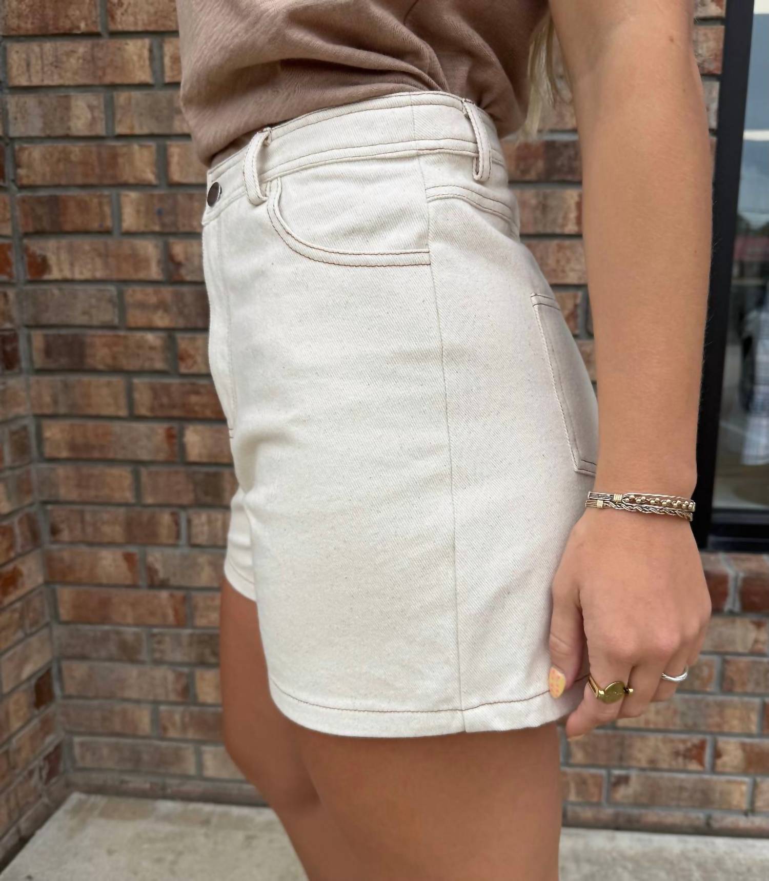 Sage The Label - Get To It High Rise Denim Short