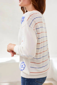 Tribal - Intarsia V-neck Sweater