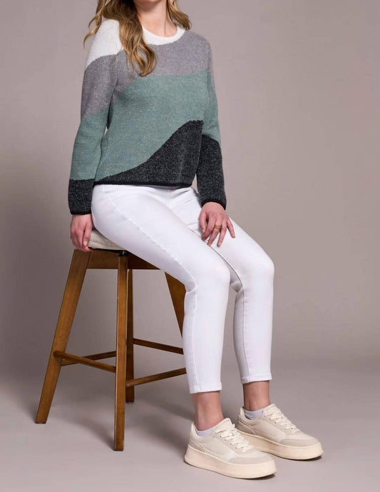 Tribal - Fuzzy Double Knit Crew Neck Sweater