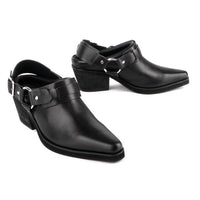 INTENTIONALLY BLANK Women's Friday Pointed Toe Mules in black - women's shoe - alternate view