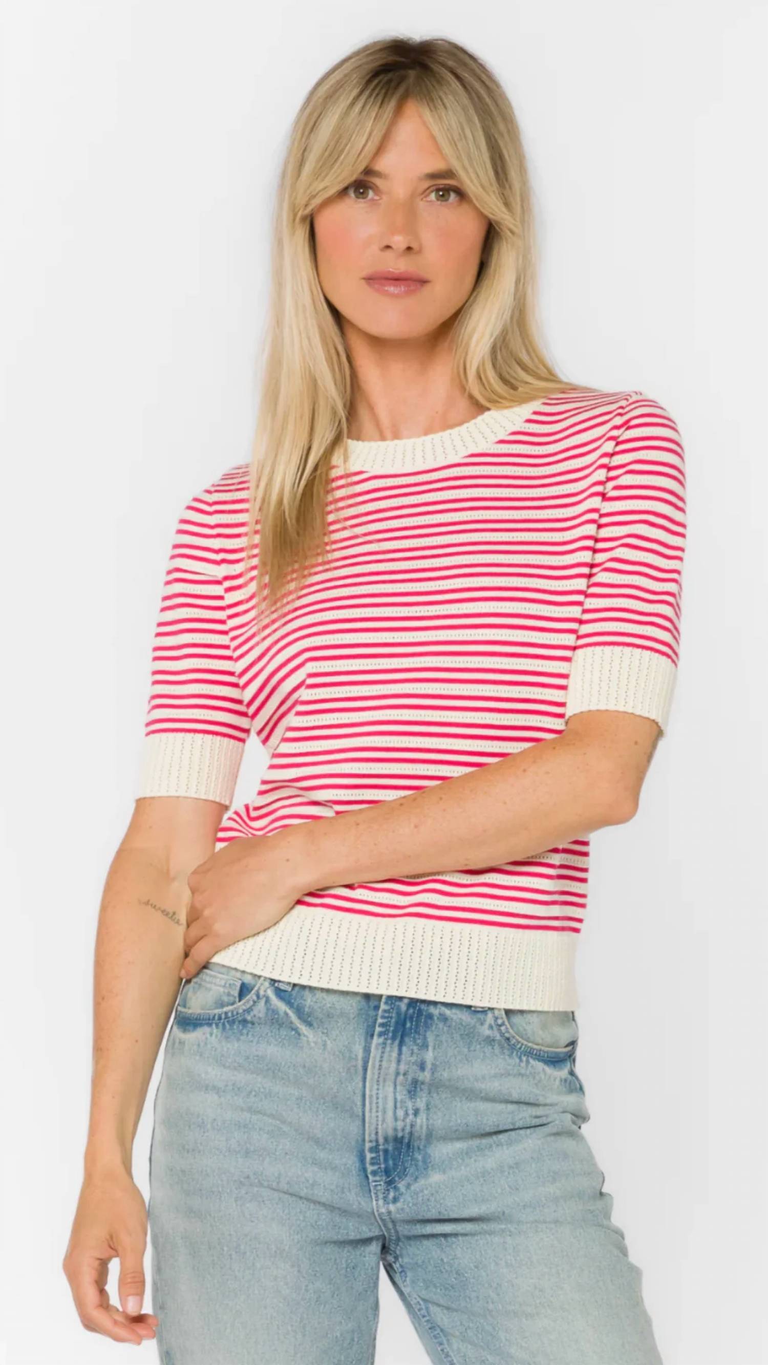 Velvet Heart - Short Sleeve Crewneck Sweater