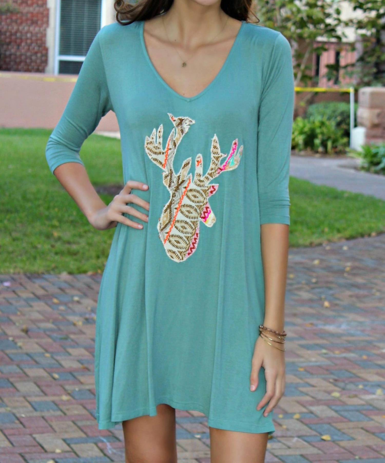 Judith March - Deer Applique Dress