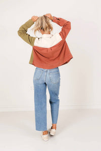Ee:Some - Button Down V-neck Top