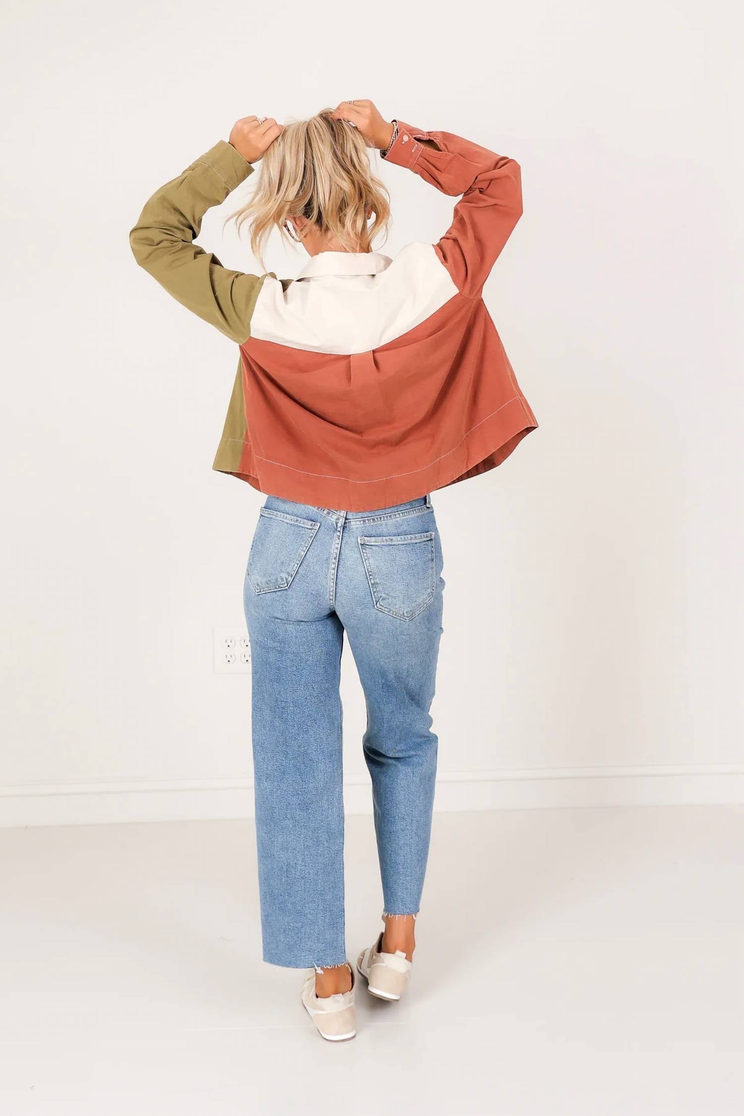 Ee:Some - Button Down V-neck Top