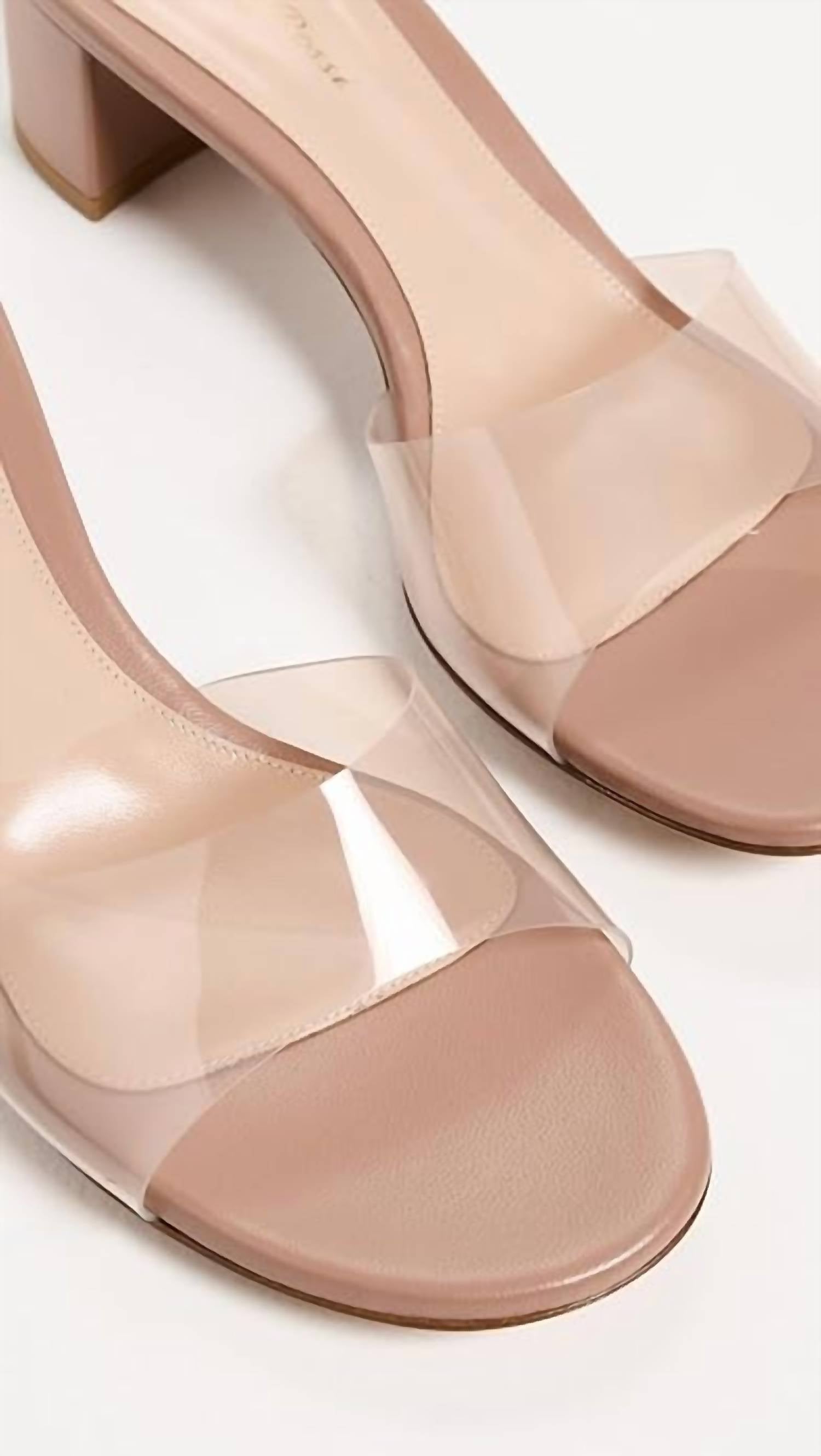 Gianvito Rossi - Women's Plexi Block Heel Mule
