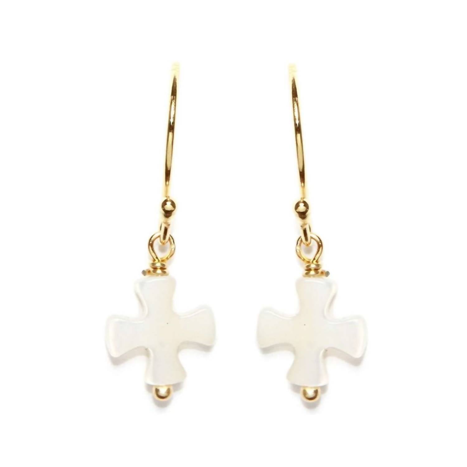 Athra - Women's Cross Drop Earring