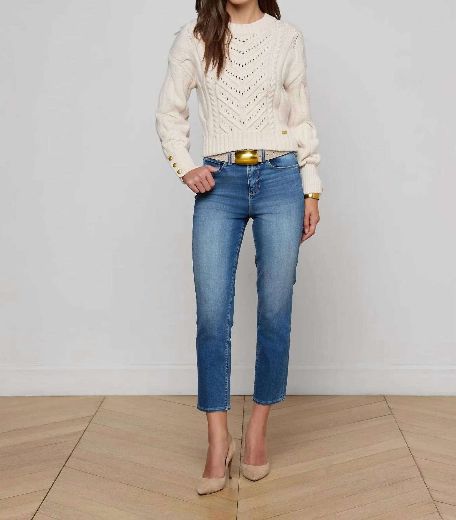 L'Agence - Storm Cable Knit Sweater