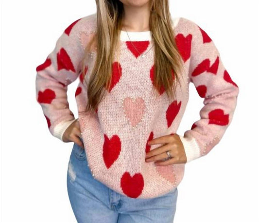 Jadyk - Betty Heart Pearl Sweater