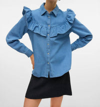 Vero Moda - Muli Denim Long Sleeve Top