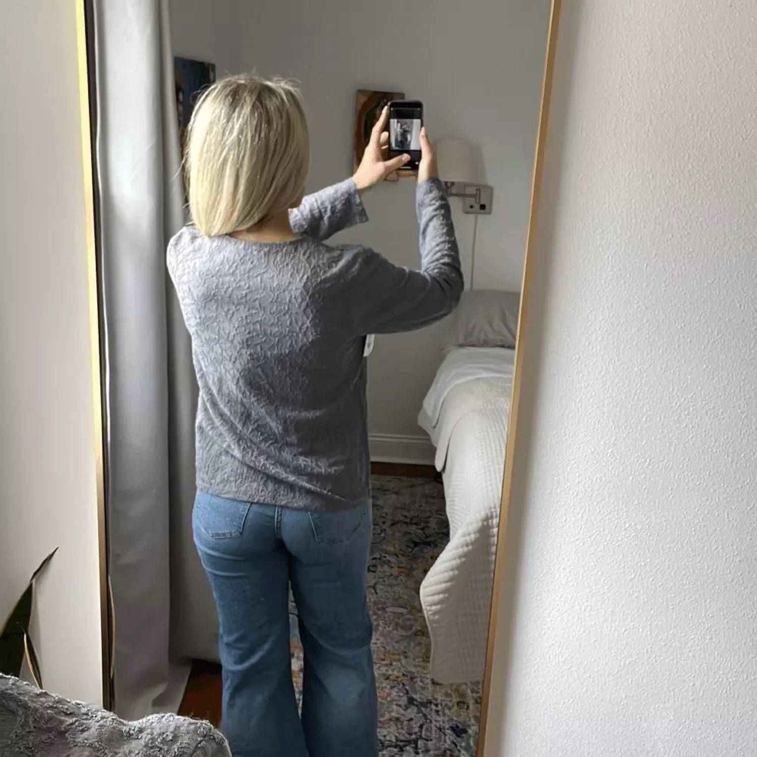 Vince - Jacquard Wool Blend Long Sleeve Top