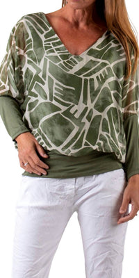 Gigi Moda - Cavoli Astratta Blouse