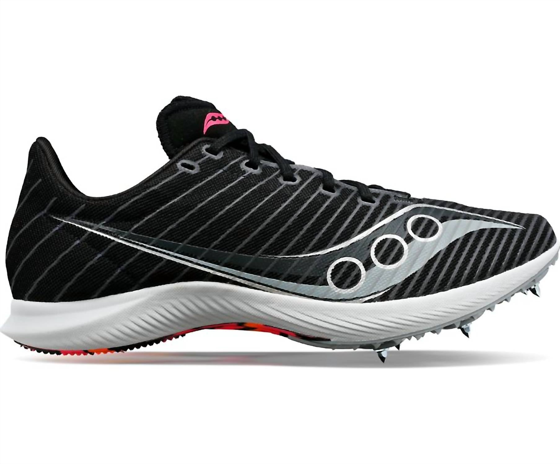 SAUCONY Men's Velocity Mid-distance Track Shoes in black - men's shoe - alternate view