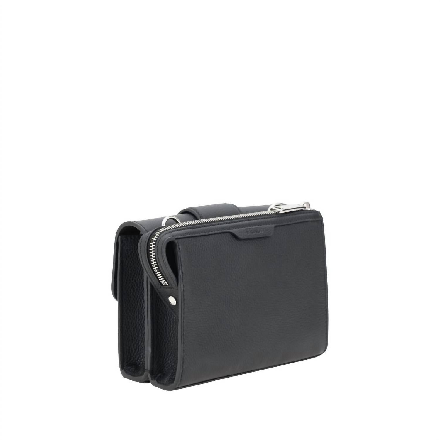 Fendi - Women's Double Baguette Shoulder Bag - bags - black - handbags