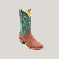 Fenoglio - Women's Full Quill With Turquoise Eagle Boots