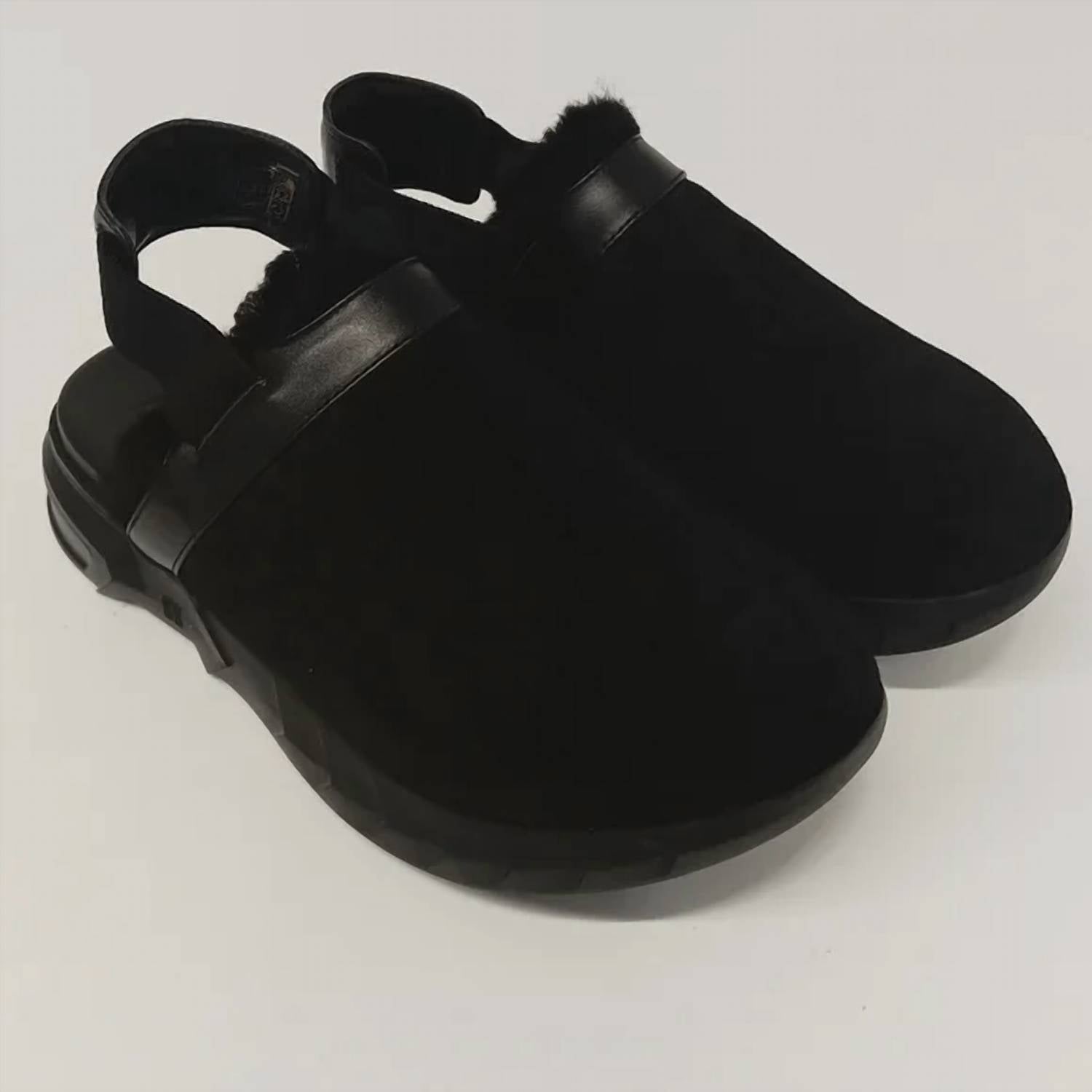 Givenchy Men's Marshmallow Hoya Shearling-lined Suede Mules in black - men's loafer - alternate view