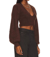 For Love & Lemons - Amelia Crop Sweater