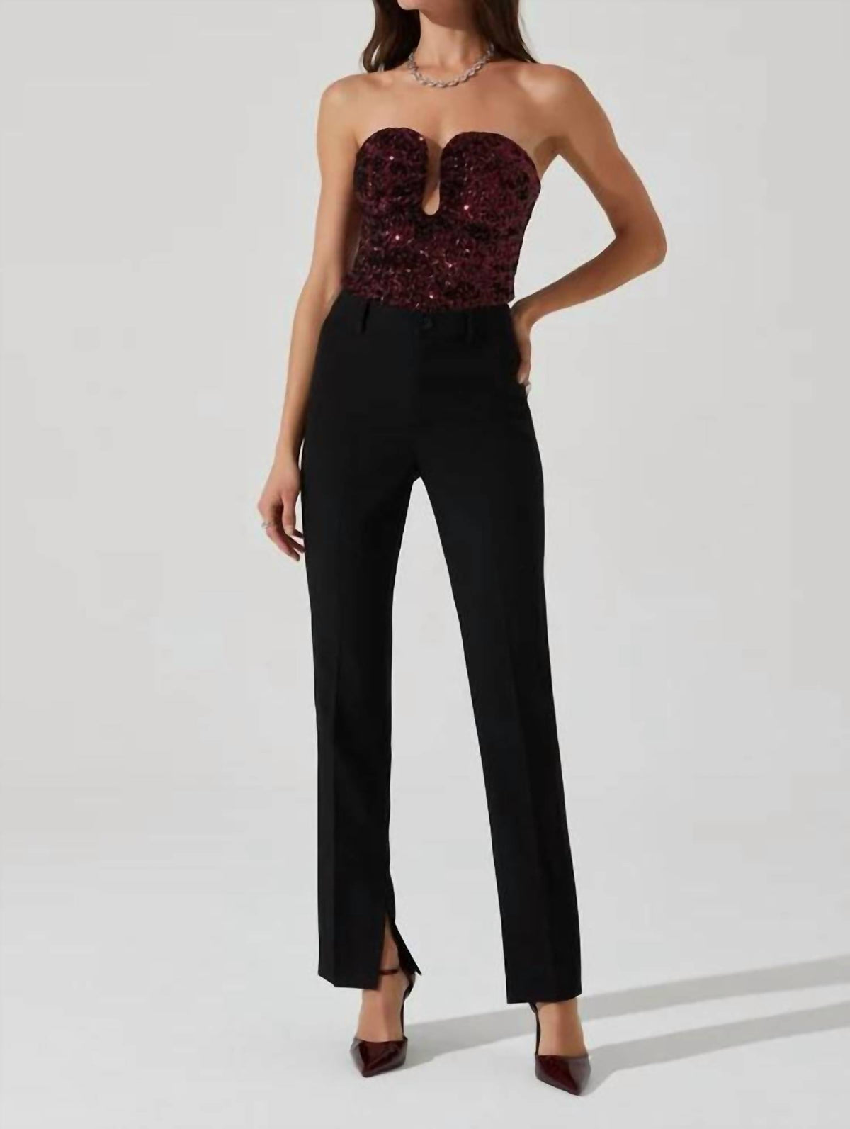 Astr - Arista Strapless Top