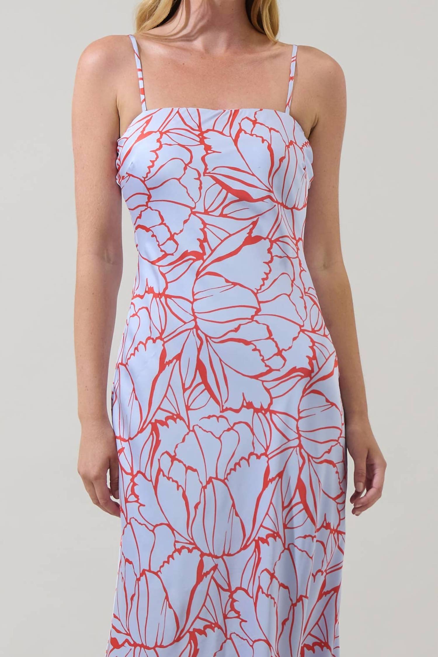 SUGARLIPS Cerys Floral Tirza Maxi Dress in lavender multi - women's dress - view 4