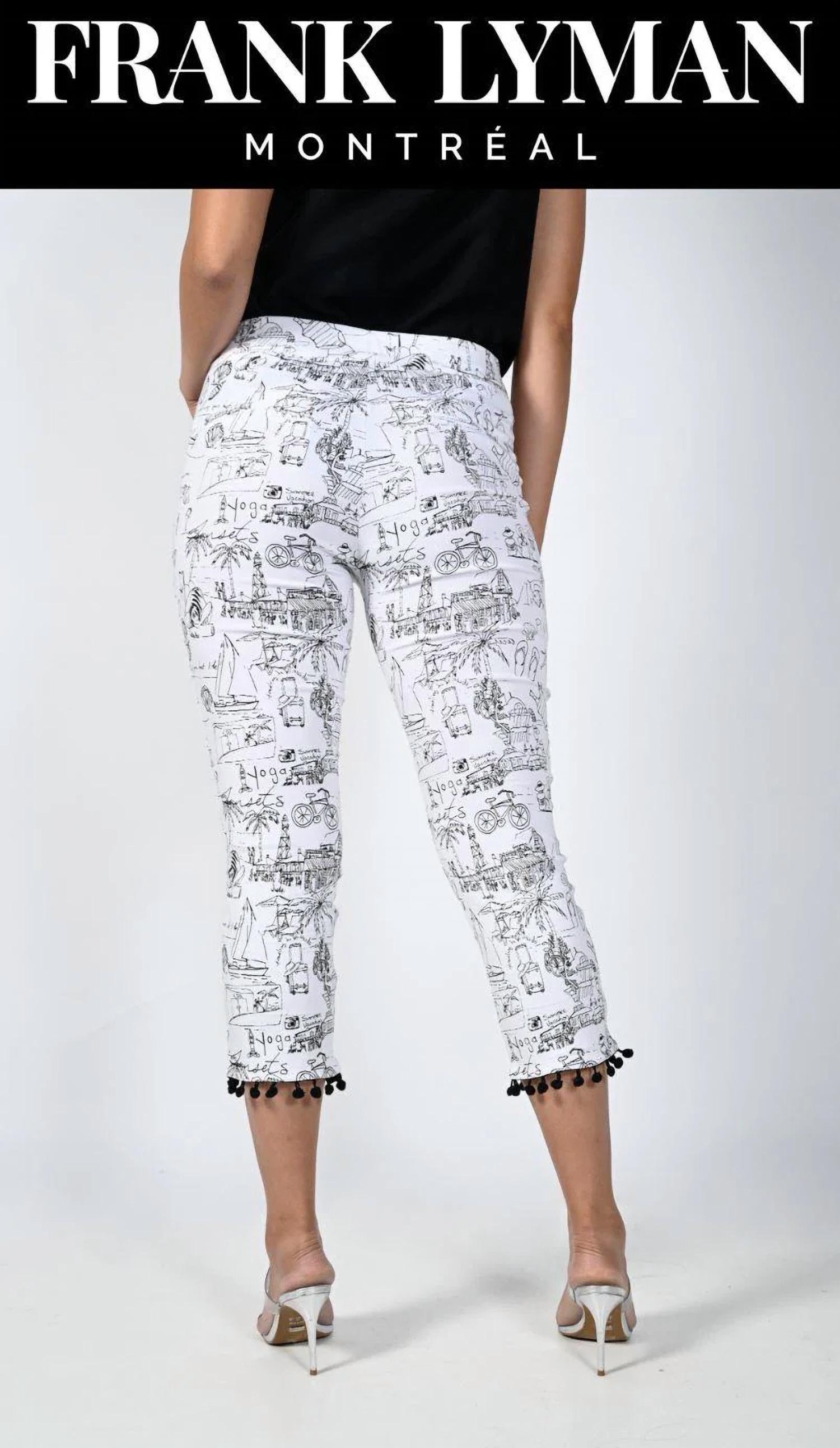 Frank Lyman - Capri Pants with Pom Poms