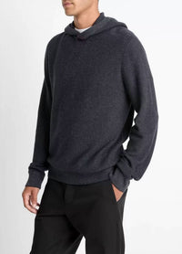 Vince - Geo Jacquard Long Sleeve Hoodie