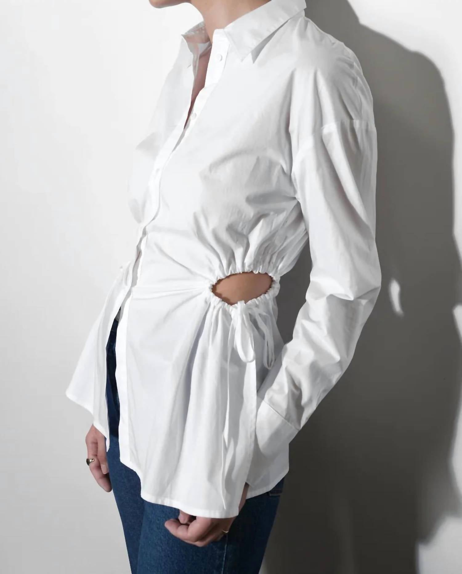 Greylin - Naira Drawstring Long Sleeve Shirt