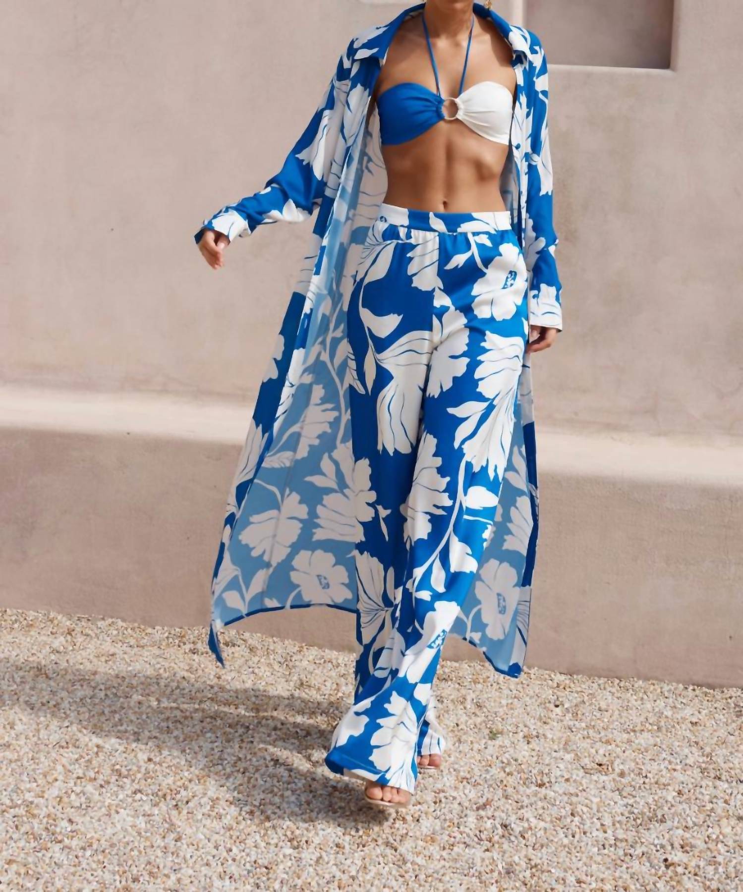 Lisa Marie Fernandez - Floral Hope And Harmony Maxi Duster Coverup Coat