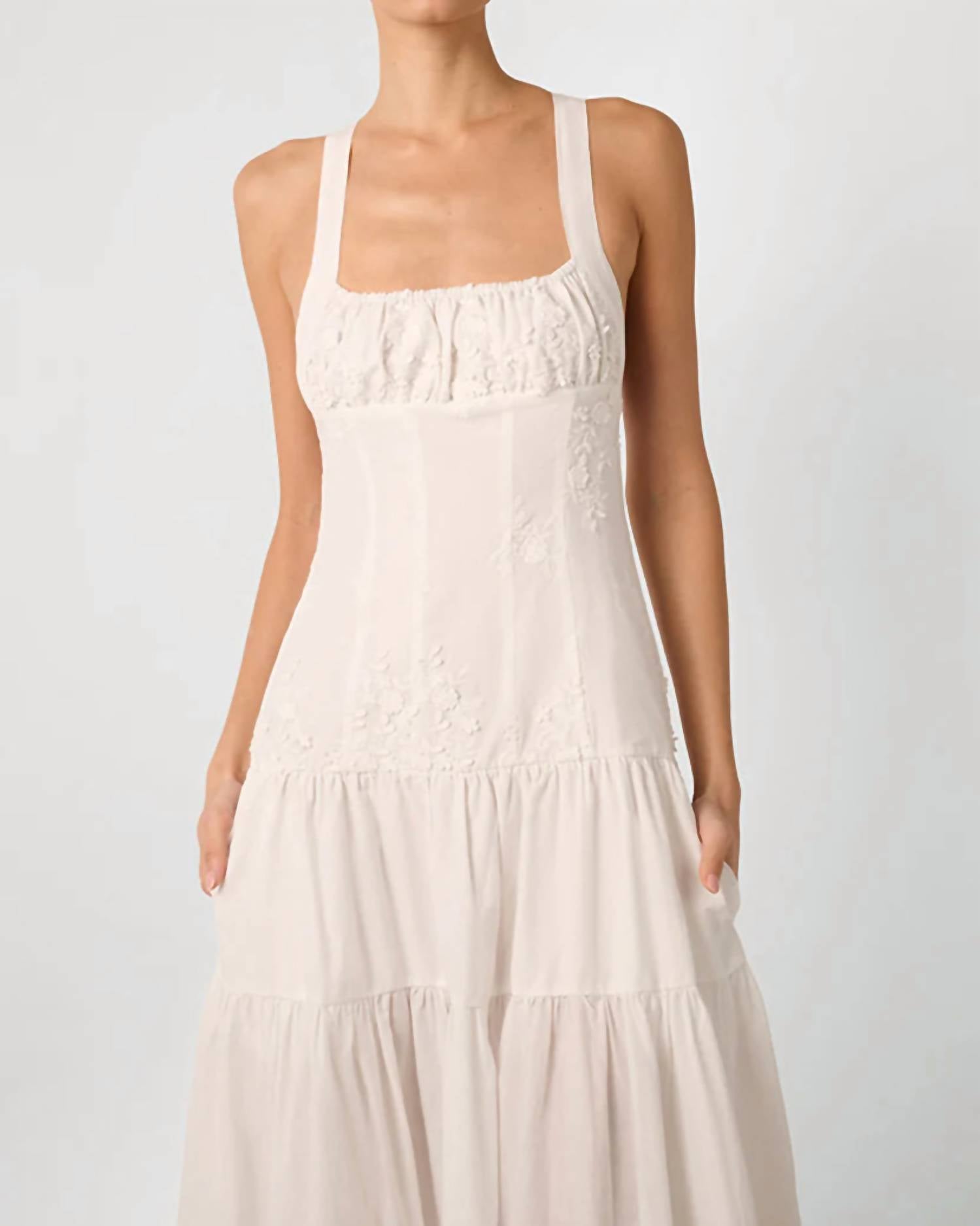 We Wore What - Ruched Cup Peplum Midi Dress