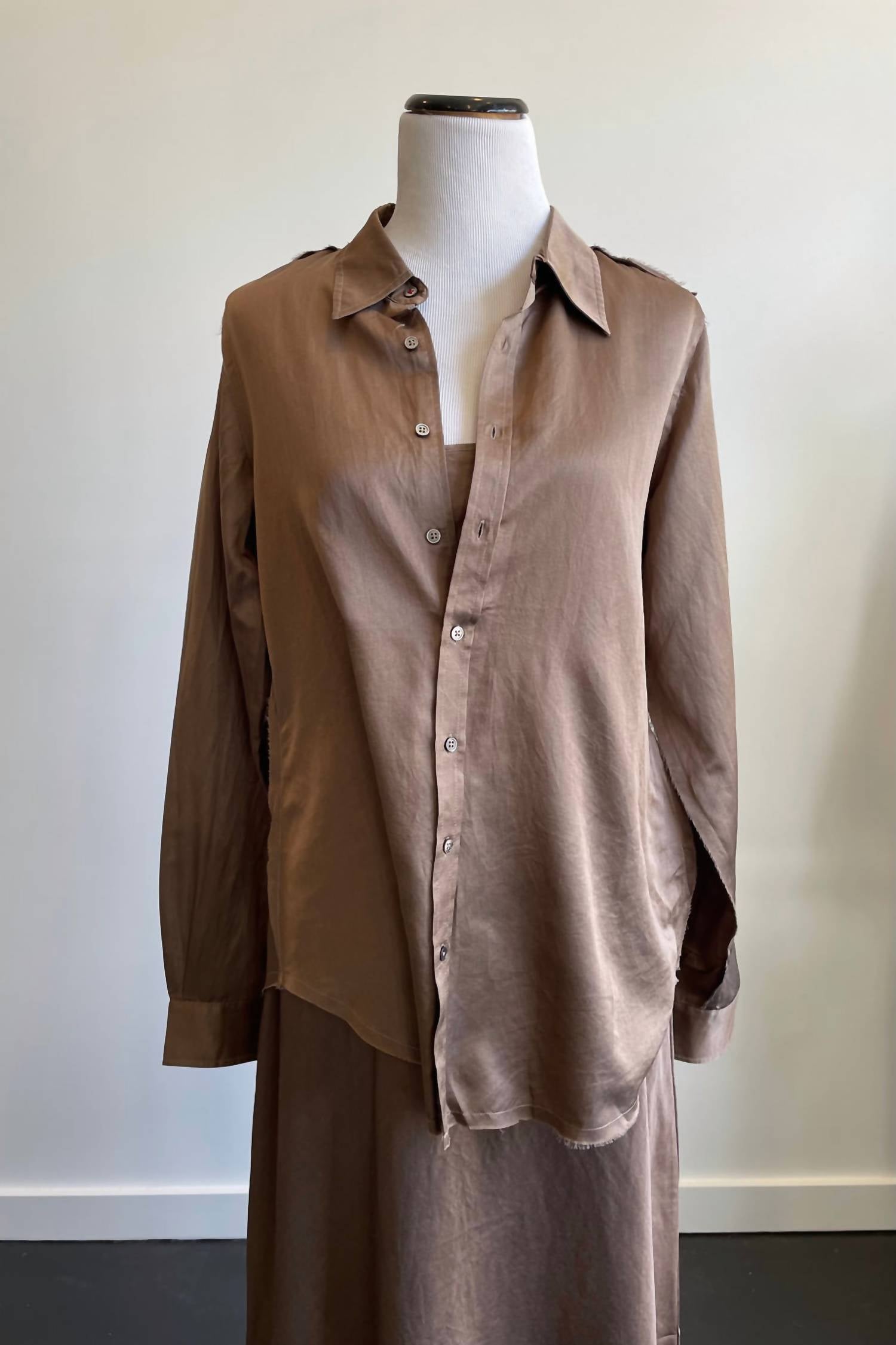 Brazeau Tricot - Women's Silk Tailor Shirt