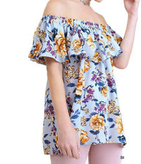Umgee - Off The Shoulder Floral Print Top