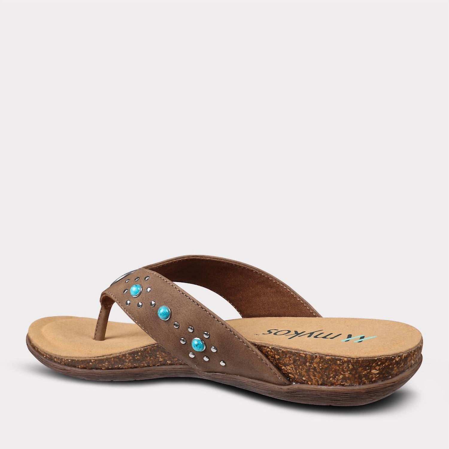 Mykos Women's Jovie Thong Sandal in brown - women's sandal - view 6