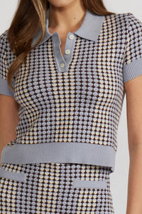 Lucy Paris - Vivian Collared Knit Top