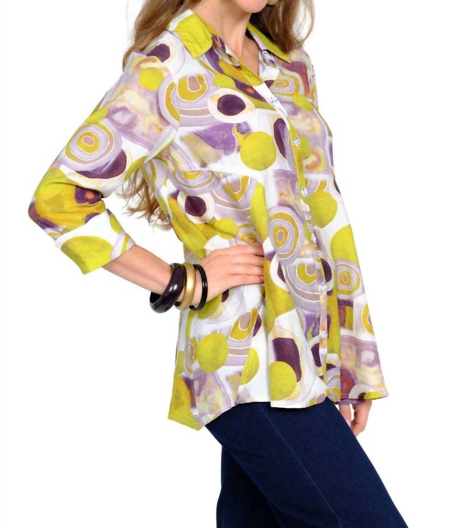 Lior - Valor Button Down Tunic With Pocket Details