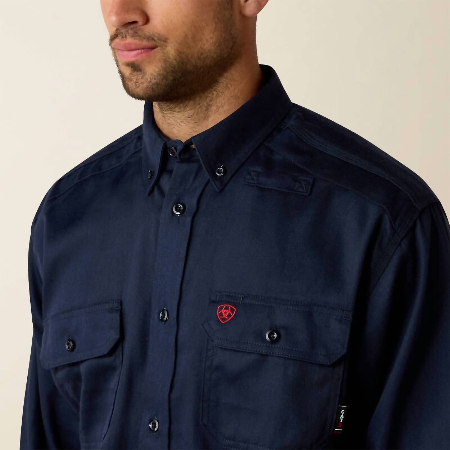 Ariat - Flame Resistant Solid Button Work Shirt - Tall
