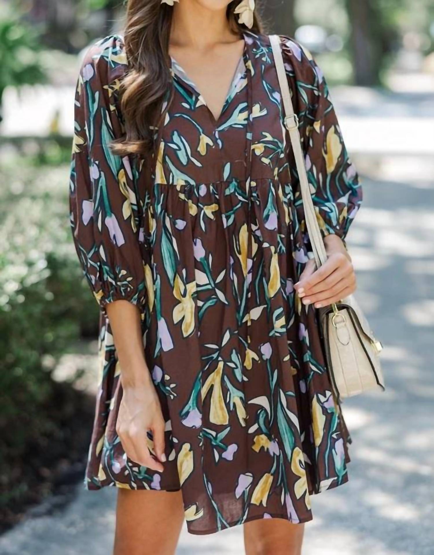 Entro - Floral High Neck Top