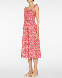 Sea - Lucille Liberty Print Pleated Midi Dress