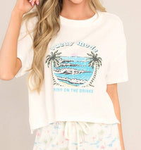 Z Supply Vacay Mode Tee in cloud dancer - women's t-shirt