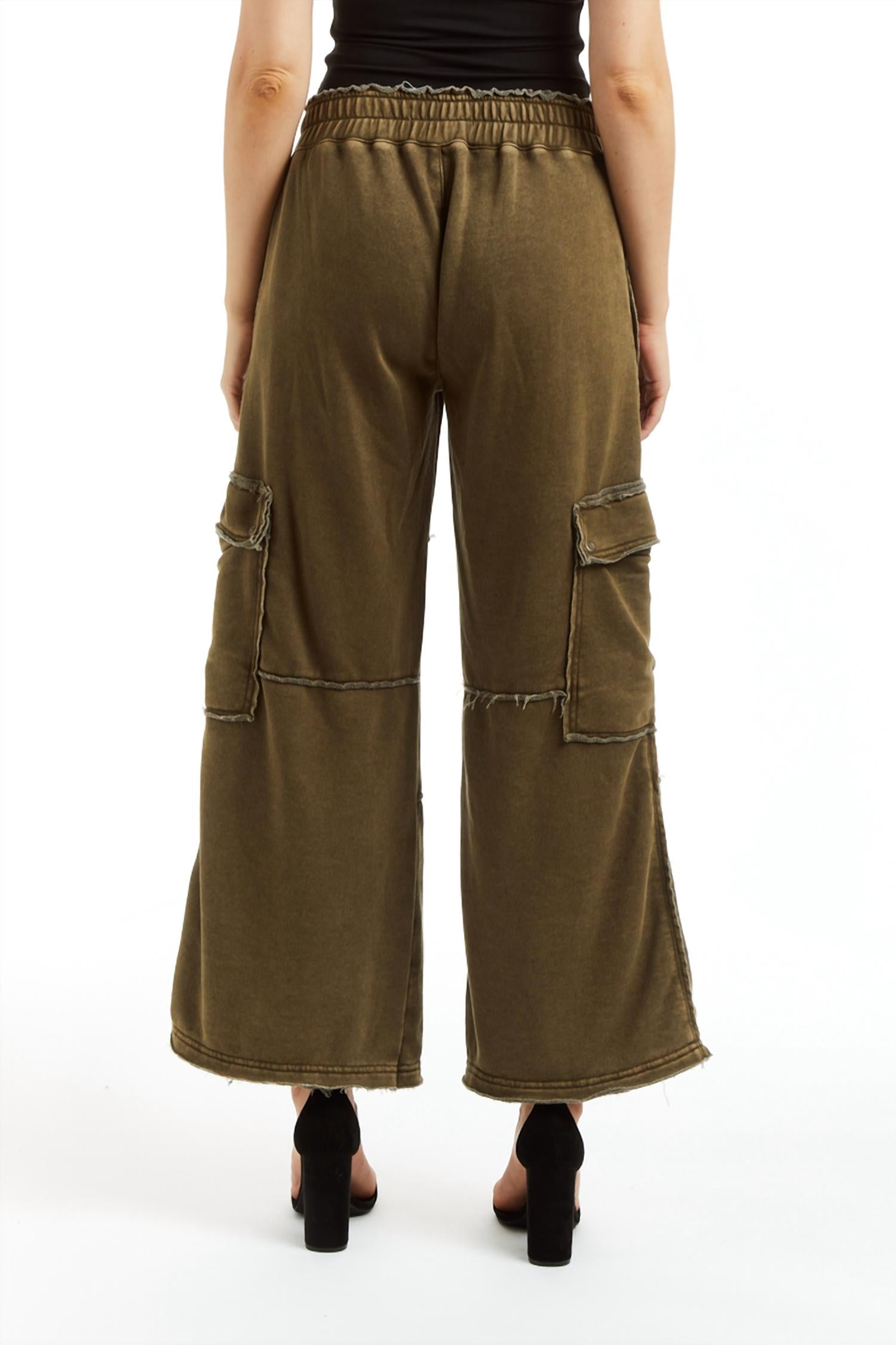Tractr - Mid Rise Cargo Lounge Pant