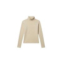 Ambar - Sleek Stretch Essential Mock-neck Long Sleeve Top