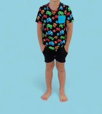 Dream Big Little Co. - Boy's Gamer Glow Dream Pocket Tshirt