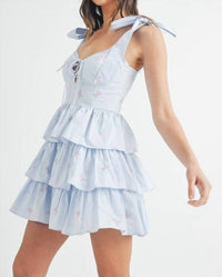 Mable - Poplin Bow Corset Dress