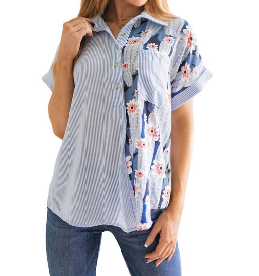 Jodifl - Best Of Both Worlds Button Down Top